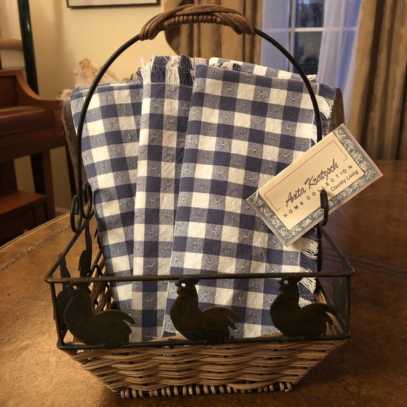 Anita Kratzsch Other - Handmade Country Kitchen Napkin Set of Six